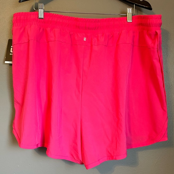 NWT Ideology Sz 3X Women’s Fiery Pink Athletic Lined Drawstring Workout Shorts! - Picture 10 of 11